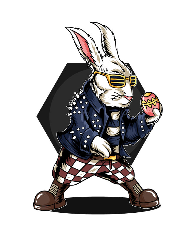 时尚潮流兔印花图案,打造个性服装裁片