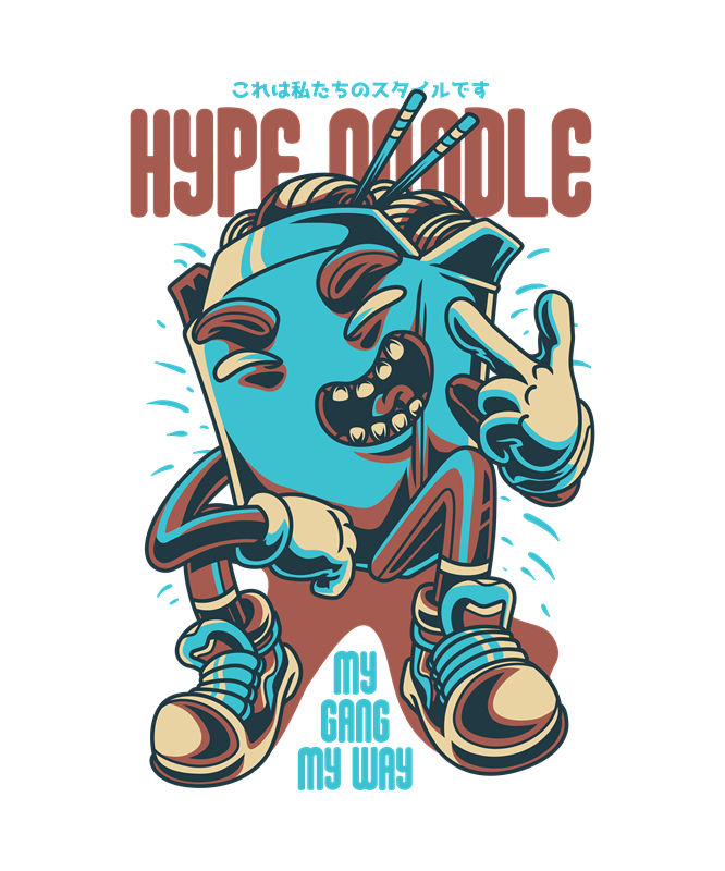 个性十足的服装印花裁片：HYPE GDODEL