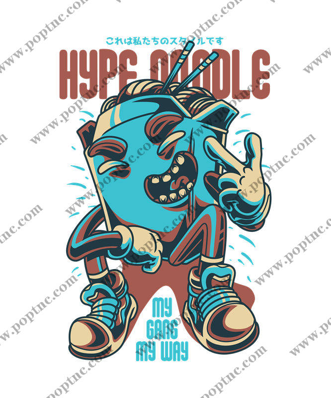 个性十足的服装印花裁片:HYPE GDODEL
