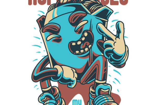 个性十足的服装印花裁片:HYPE GDODEL