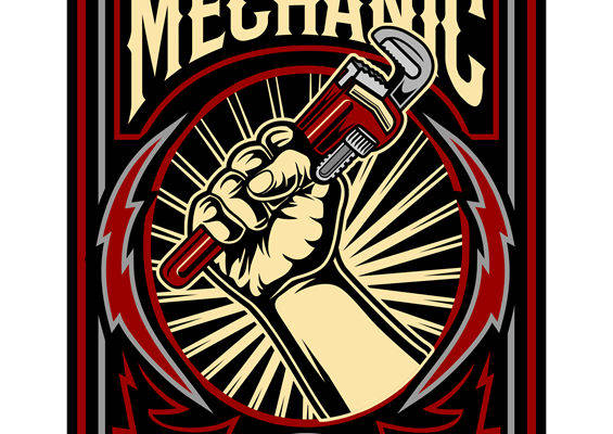 复古工业风机械手印花图案,打造个性服装