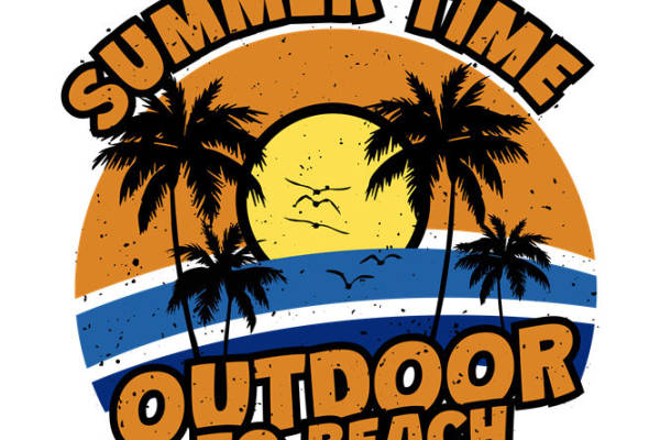 夏日海滩风情裁片印花，打造个性时尚服装