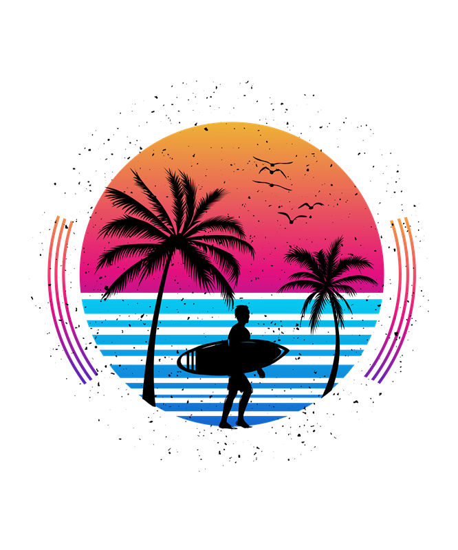 夏日海滩风情裁片印花，打造个性服装