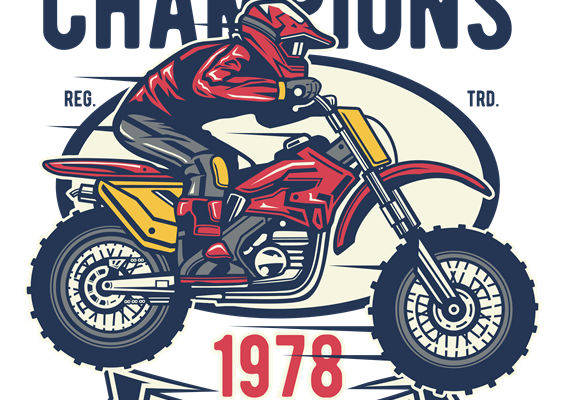 复古赛车风格服装印花设计裁片