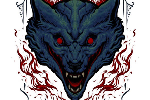 恶魔头像裁片印花：服装印花的惊悚新选择