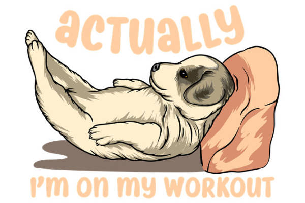 轻松慵懒风：萌宠图案服装印花裁片