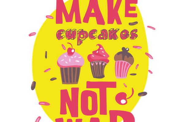 甜美蛋糕图案裁片印花，打造可爱服装