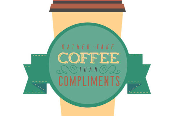 复古咖啡杯印花图案：服装印花裁片灵感