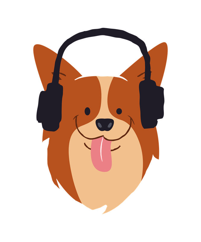 时尚潮流：音乐主题耳机图案服装印花裁片