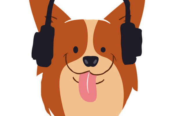 时尚潮流：音乐主题耳机图案服装印花裁片