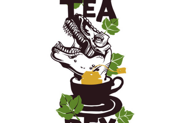 恐龙与茶的趣味印花设计，打造独特服装印花裁片