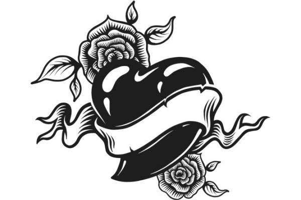 浪漫玫瑰心形裁片印花设计，打造个性服装