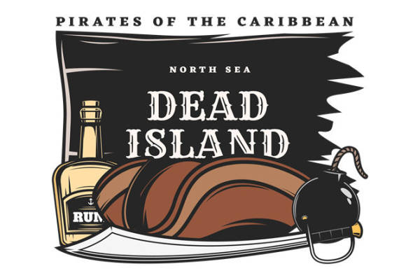 海盗主题裁片印花：北海上岛风情服装印花