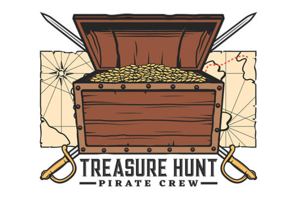 复古海盗宝藏纹样：服装印花与裁片印花新选择