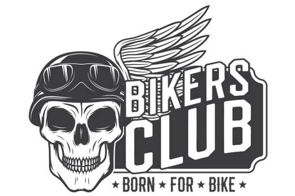 机车风骷髅头印花图案，打造个性服装裁片