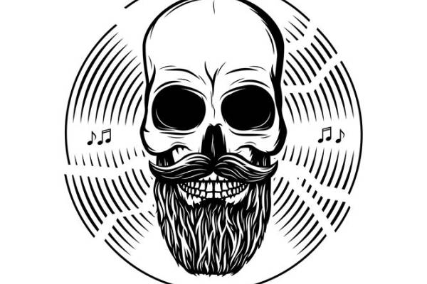 骷髅与音符:独特裁片印花设计,为你的服装注入个性