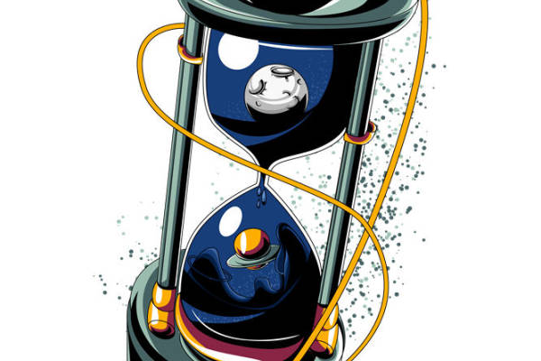 时尚裁片印花：创意星球纹理服装印花