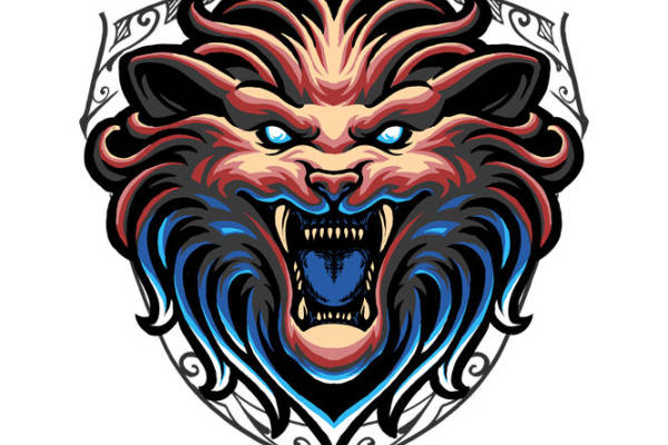 狂野狼头裁片印花：服装印花新选择