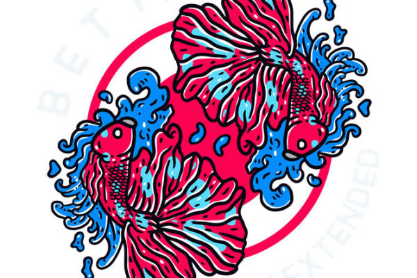 浪漫水母纹样服装印花裁片