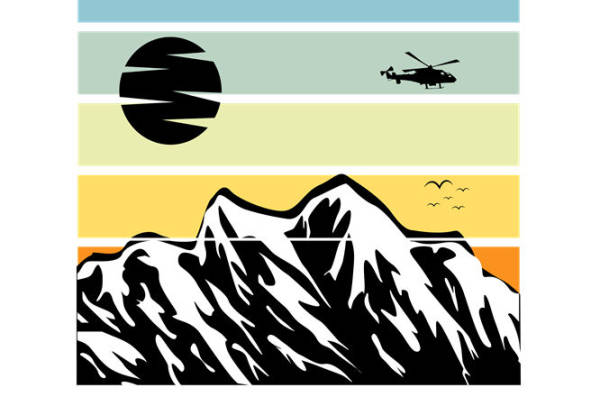 自然山景裁片印花：为你的服装增添户外探险风情