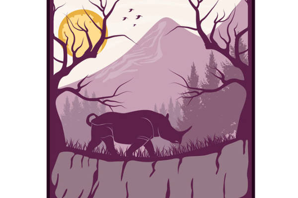 自然探险：山野野兽印花设计，服装印花新选择