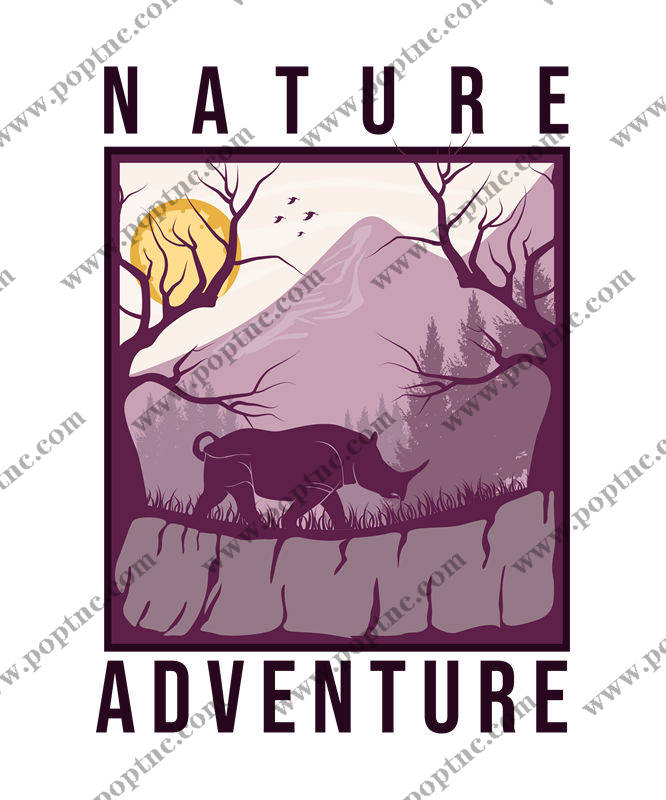 自然探险:山野野兽印花设计,服装印花新选择