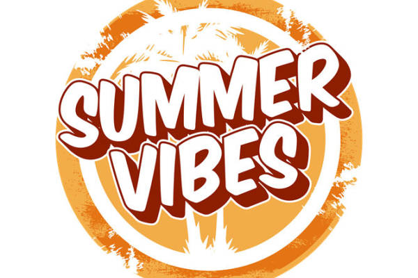 夏日风情裁片印花：橙色渐变纹理服装印花素材