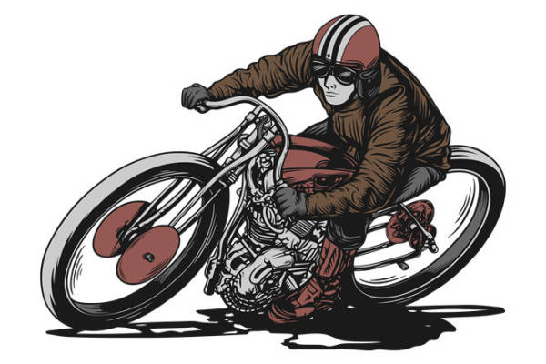 复古机车风裁片印花，为你的服装增添独特魅力