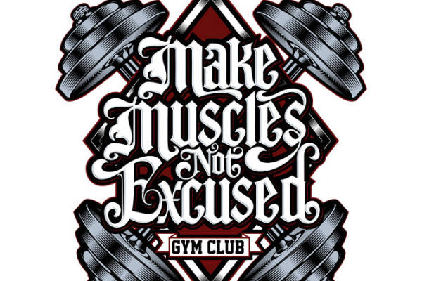 服装印花素材：复古健身图案，打造个性潮流