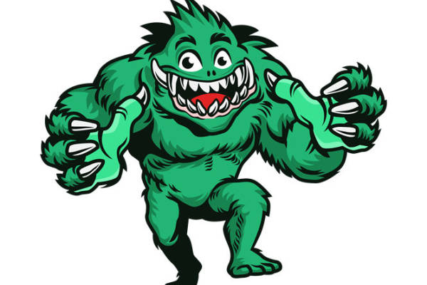 绿色毛茸茸怪兽印花：服装印花裁片设计灵感