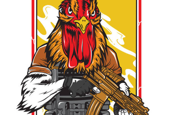 鸡兵鸡将：创意服装印花裁片设计