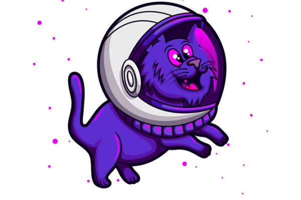 萌趣太空猫裁片印花，打造个性服装