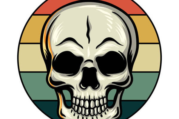 复古骷髅头图案：服装印花与裁片印花的理想选择