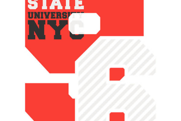 复古纽约风格服装印花图案,适合T恤、卫衣等