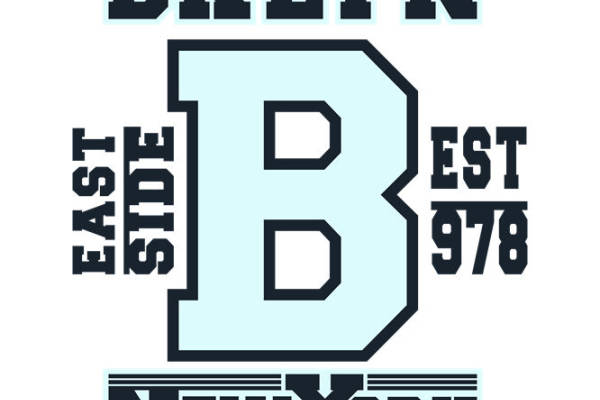 经典复古风格BKLYN东区978服装印花裁片