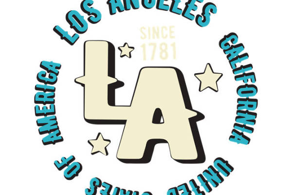 复古LA风格服装印花素材，轻松打造个性潮流