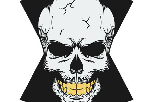 骷髅头裁片印花：独特设计，个性服装印花