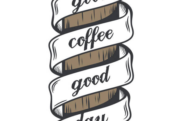 复古咖啡主题裁片印花，打造个性服装