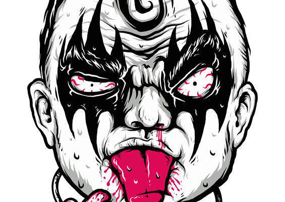 惊悚诡异裁片印花：恐怖风格服装印花素材