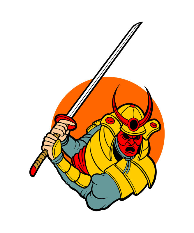 裁片印花：激昂武士图腾，打造个性服装