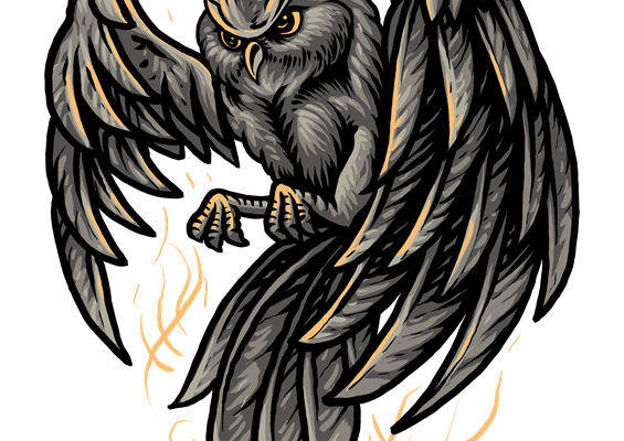 暗夜雄鹰：服装印花裁片设计灵感