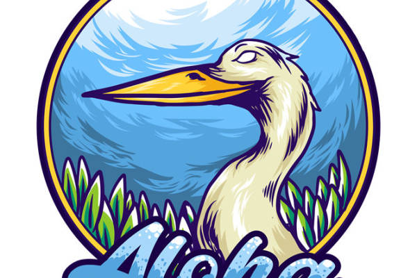 热带风情海鸥图案服装印花裁片