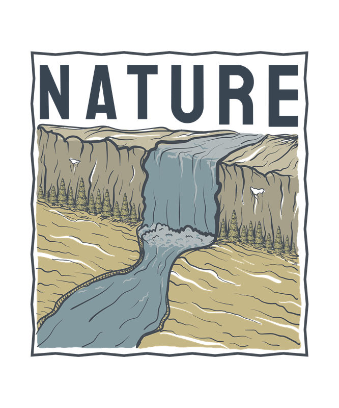 自然山水纹样裁片印花，打造独特服装设计