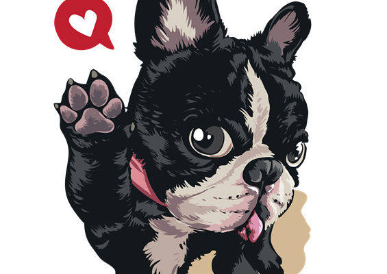 萌宠法斗印花图案，打造个性服装裁片