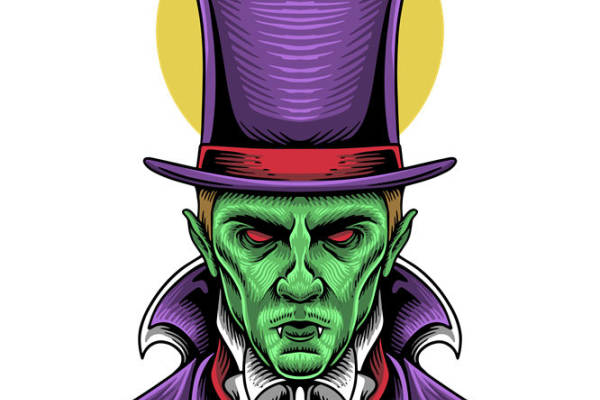 万圣节吸血鬼裁片印花：服装印花新选择