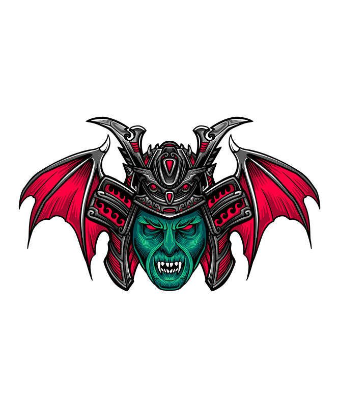 恶魔面具裁片印花：服装印花的黑暗魅力