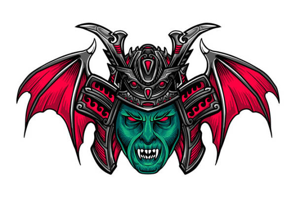 恶魔面具裁片印花:服装印花的黑暗魅力