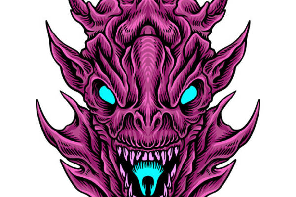 恶魔之眼:恐怖风格服装印花裁片