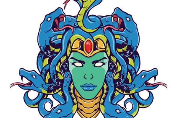 神秘蛇头裁片印花：服装印花新宠