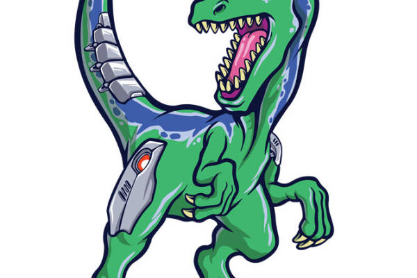 恐龙图案裁片印花:独特设计的服装印花素材